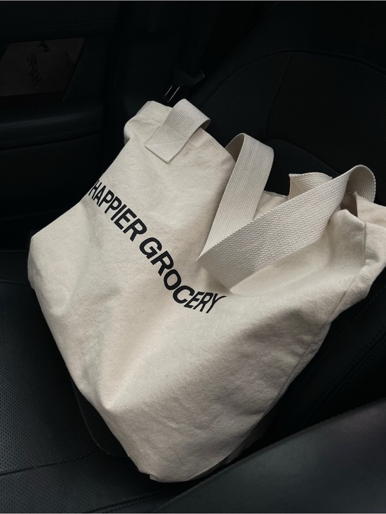 Happier Grocery Handbags - RARE Happier Grocery Oversized Tote Bag